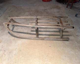 Vintage, toboggan sled