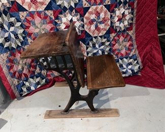 Vintage child school desk