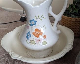 Vintage pitcher and basin