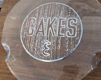 Glass Cake plate