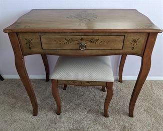 Vintage desk and stool