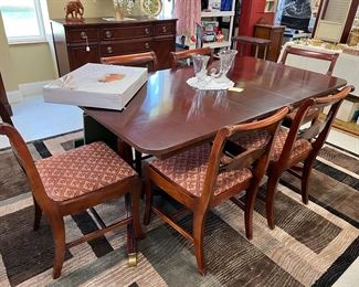 Vintage dining table and chairs