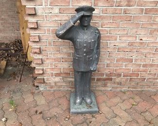 Military Garden Statues 
