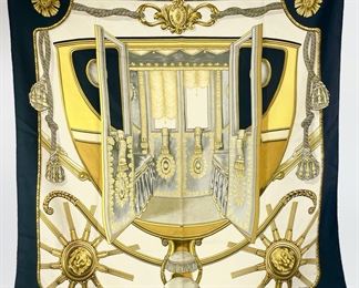 Hermes Paris Coach Perriere Silk Scarf
