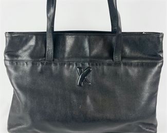 Paloma Picasso Black Leather Handbag
