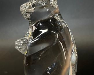 Steuben Signed Art glass Beaver
