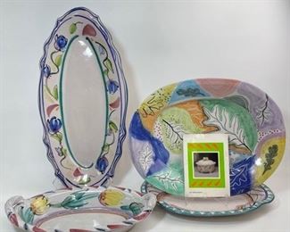 1990s Mary George Kronstadt  SERVING PLATTERS
