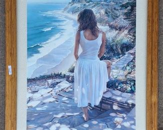 Steve Hanks Watercolor Framed Painting From Leslie Levy Fine Arts Arizona
