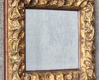 Vintage Deep Set Giltwood Beveled Mirror Hollywood Regency Style
