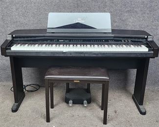  Yamaha Clarinova CVP-5 Advanced Wave Memory AWM Electric piano with Bench
