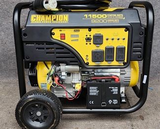 Fantastic Like New Working Champion Global Power Equipment Generator 11500 9200 Running Watts

