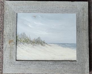 Eileen Apken Original Beach Ocean Framed Art
