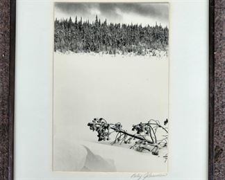 Original Betsy Glassman Black & White Framed Photo Pencil Signed
