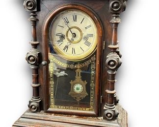 Antique Welch, Spring & Co. Patti  Mantle Clock
