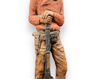 Vintage Michael German Cowboy Sculpture
