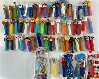 Great HUGE Collection of Vintage Pez Candy Dispenser Candy Toys - Mickey and Minnie Mouse, Mario, Star Wars, Spiderman, Angry Birds, Santa, Sonic and More
