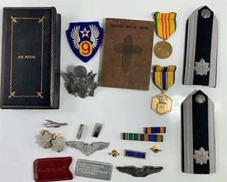 Collection of US Military Vietnam Era Service Medals, Patches, Pins and More
