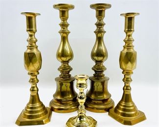 Vintage Brass Candelabras Some Brands Include: BALDWIN
