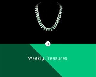 Fantastic Mexican Sterling Silver Channel Inlay Malachite Necklace 16" View our Jewelry & Coin sale ending June 5th 7:00 PM