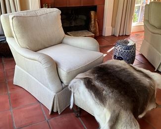 Wesley Hall lounge chair w/ottoman $200
