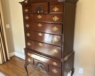 Mahogany Highboy $400