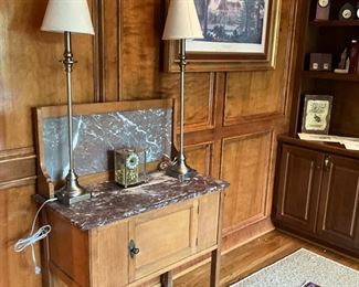 Marble top wash stand $200