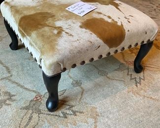 Cowhide stool/ottoman $400