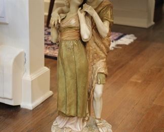 Royal Dux? figural lamp