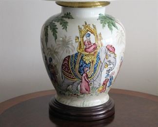 Minehiko Asano Collection hand painted elephant lamp