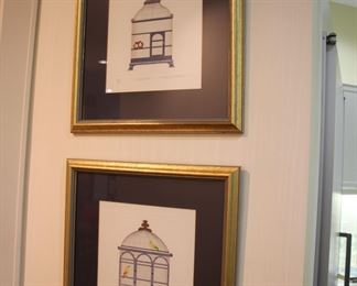 Kathy J. Mitcham bird lithographs