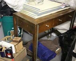 Mengel desk as found