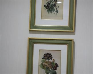 Set of 4 Rodoute botanicals