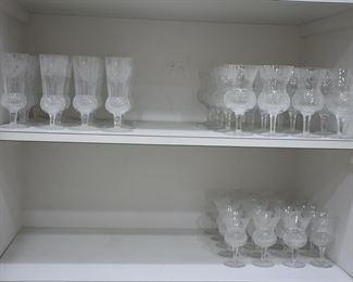 Edinburg crystal "Thistle" stemware