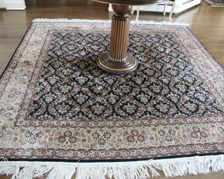 Silk & wool fine area rug