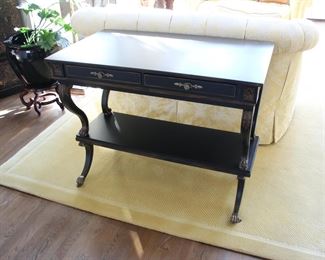 Ebonized console table