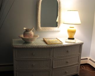 White wicker bedroom furniture