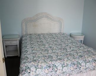White wicker bedroom furniture