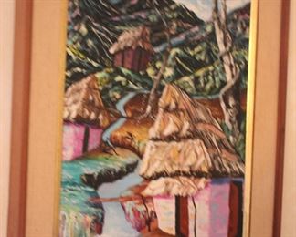 Raymond Joseph (1931- ,Haiti) oil painting