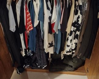 Tons of clothes some cow style