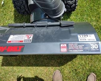 Original price of the 30-in Troy-Bilt snowblower