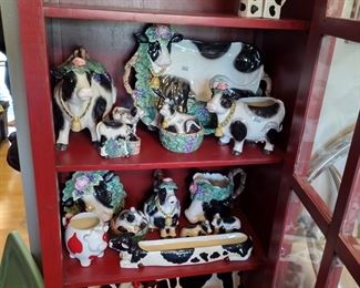 Call platters, cow teapots, cow cookie jars, if it has a cow on it we probably have it