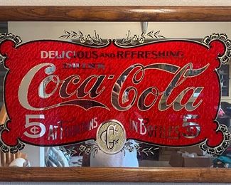 Copy of a vintage Coca-Cola mirror