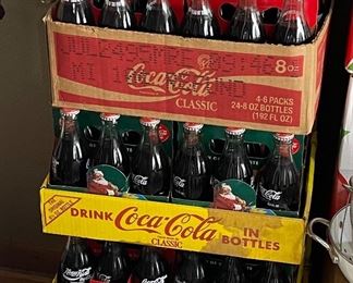 We have many varieties of Coca-Cola gift bottle sets 8 oz and they're full