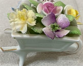 Royal Doulton Porcelain Wagon with Flowers Figurine
