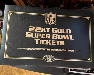 Super Bowl ticket collection....