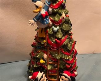 Disney Christmas tree cookie jar