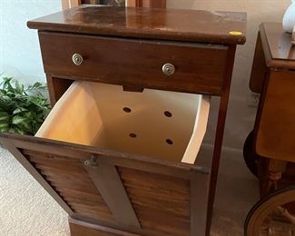 Antique laundry hamper $75