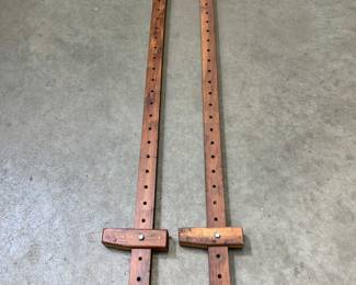 vintage 55" wood clamps