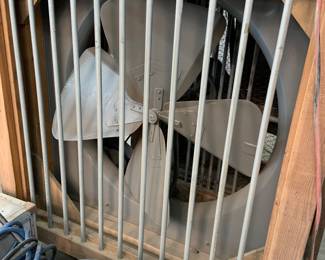 large fan in rolling box