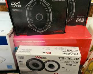 Car speakers, new in boc
